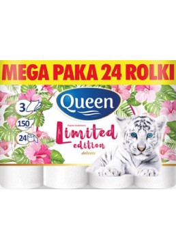 Туалетная бумага Queen Limited Edition 3-х слойная, 24 шт